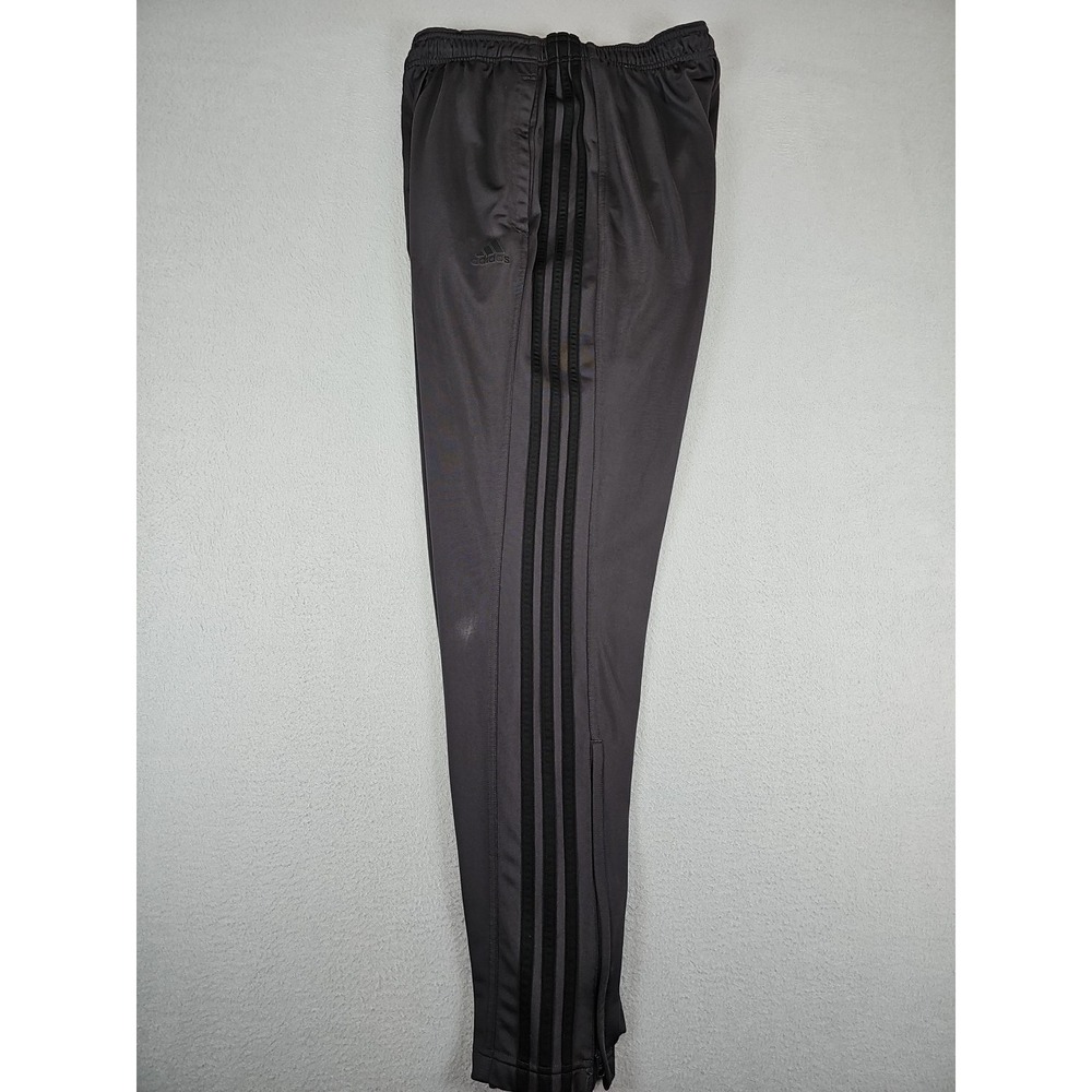 Adidas Track Pants Men's Large Primegreen Essentials Warm-Up Zip Hem 3-Stripes - Picture 4 of 9